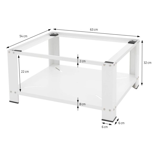 Washing Machine Stand with Storage Shelf