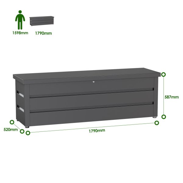 Hef545032d2774c598f8174d13c57ee8bP Outdoor Storage Box with Hydraulic Lid