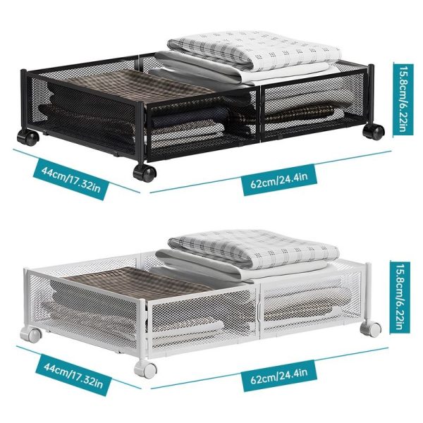 Under Bed Storage Organizer with Wheels