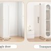 Modern Metal Wardrobe – Glass or Steel Doors