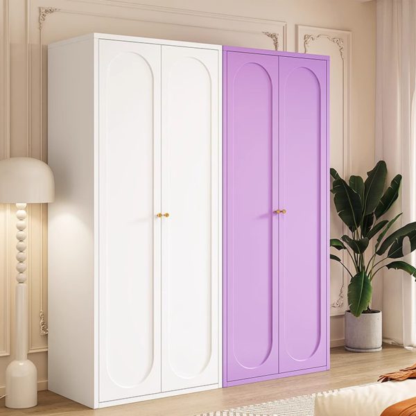 Modern Metal Wardrobe – Glass or Steel Doors