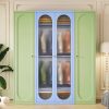Modern Metal Wardrobe – Glass or Steel Doors