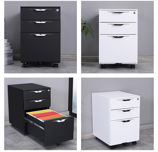 Mobile 3-Drawer Pedestal