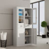 2-Door Grey Steel Office Filing Cabinet