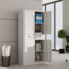2-Door Grey Steel Office Filing Cabinet