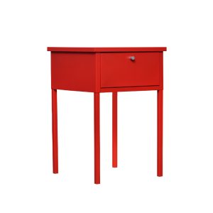 Metal Nightstand with Drawer