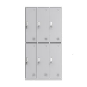 6-Door Steel Locker with Key-002
