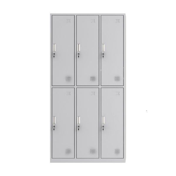 6-Door Steel Locker with Key-002