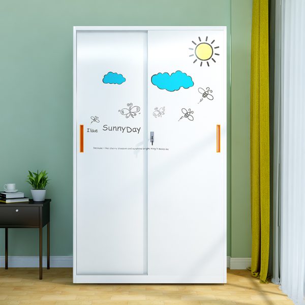 Sliding Door Wardrobe with Print