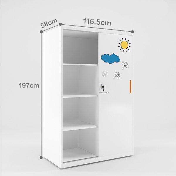 Sliding Door Wardrobe with Print