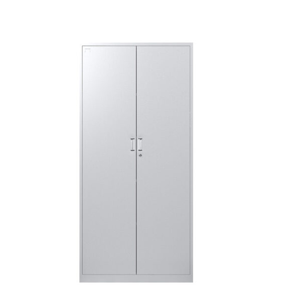 2-Door Grey Steel Office Filing Cabinet