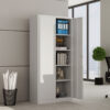 2-Door Grey Steel Office Filing Cabinet