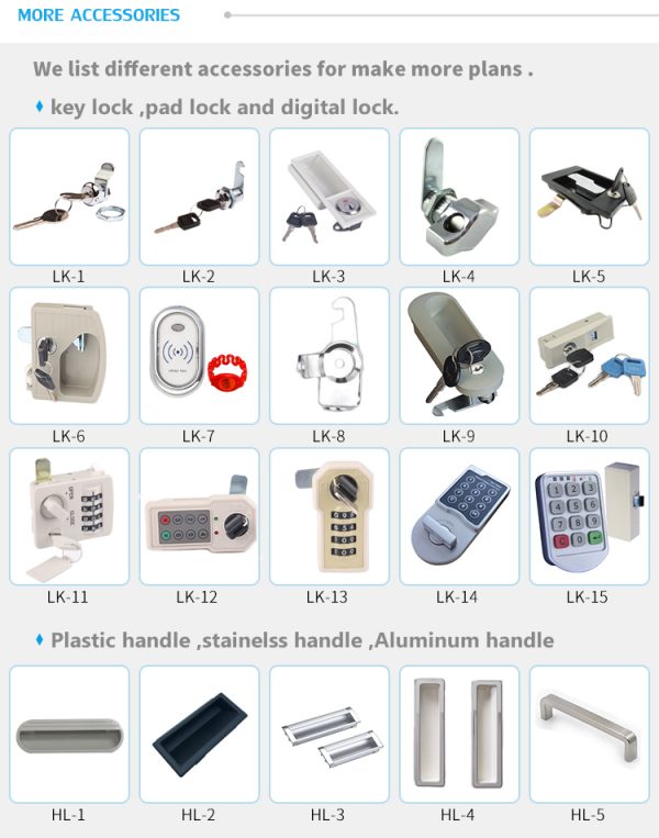 6-Door Steel Locker with Key-002