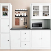 Steel Kitchen Cabinet with Glass Doors
