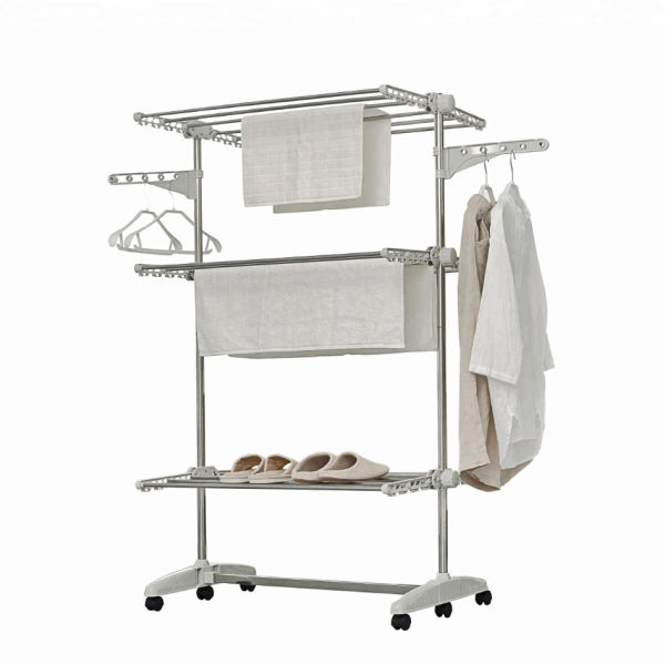 3-Tier Rolling Clothes Drying Rack