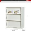 3-Layer Steel Magazine Cabinet