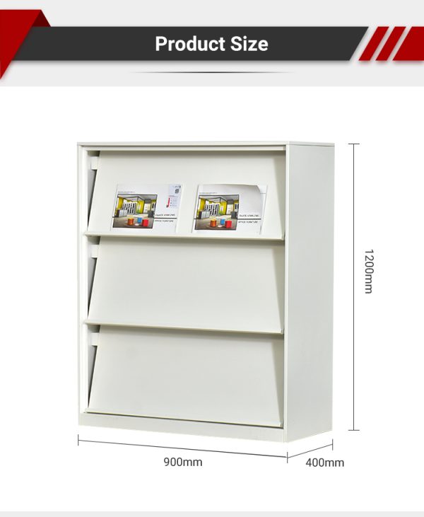 3-Layer Steel Magazine Cabinet