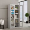 2-Door Grey Steel Office Filing Cabinet