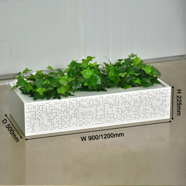Planter File Cabinet with Sliding Doors