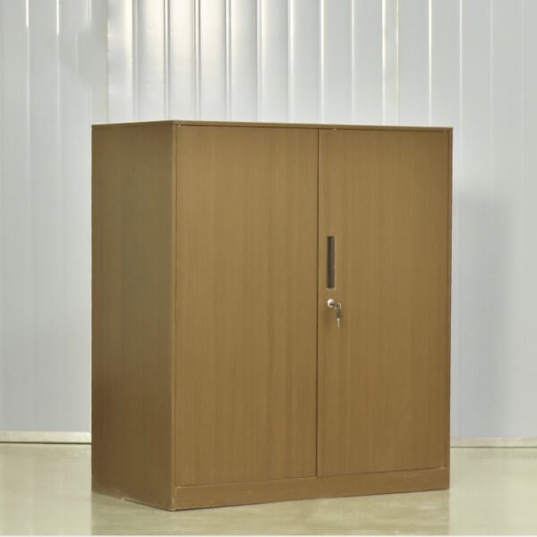 Wood Grain Filing Cabinet with Lock
