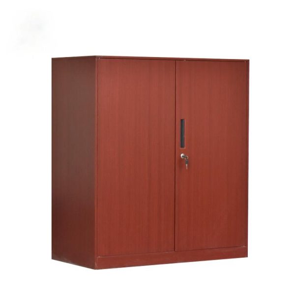Wood Grain File Cabinet with Lock