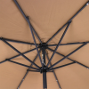 2.7M Solar Patio Umbrella with Lights