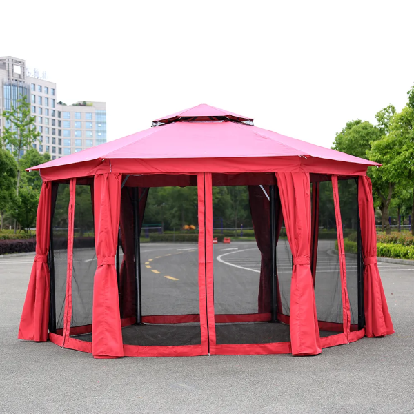 Gazebo Tent with Double Roof