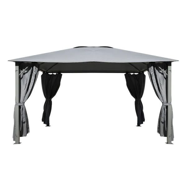 3x4m Outdoor Gazebo with Curtain