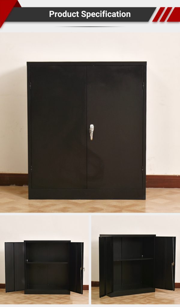 2-Tier Steel File Cabinet with Lock