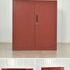 Wood Grain File Cabinet with Lock