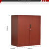 Wood Grain Filing Cabinet with Lock