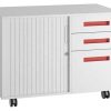 Steel Mobile Cabinet with Rolling Shutter and Drawers