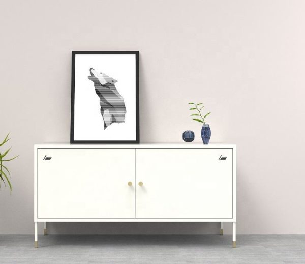 Modern Steel TV Cabinet for Living Room