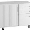 Steel Mobile Cabinet with Rolling Shutter and Drawers