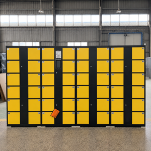 Smart electronic lock storage lockers with a self-service system; supports QR code and POS payments; suitable for supermarkets and shopping malls.