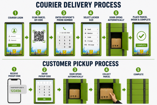 Smart parcel delivery lockers