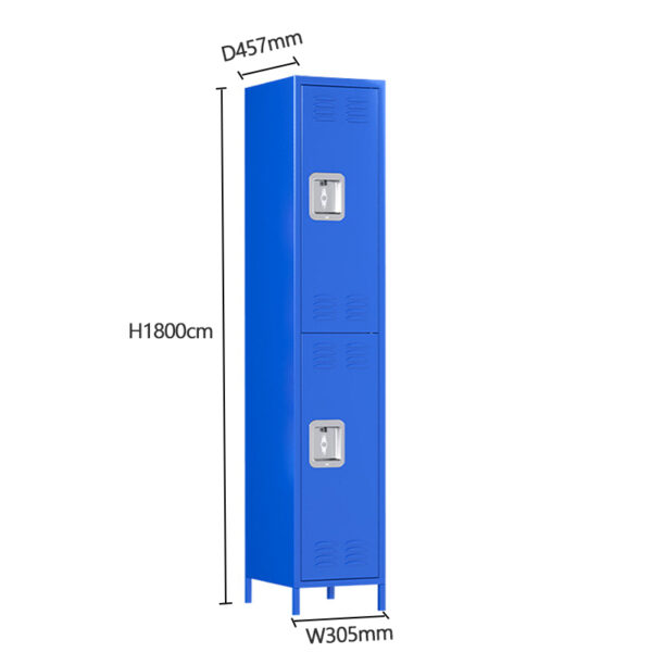 2-Door Steel Wardrobe Locker