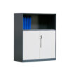 O1CN01g89Ngt2EWvTi Modern Steel Office Storage Cabinet with Open Shelf and Lockable Doors