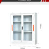 Sliding-door filing cabinet (low unit)