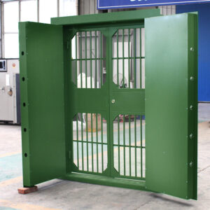 Double-leaf vault door