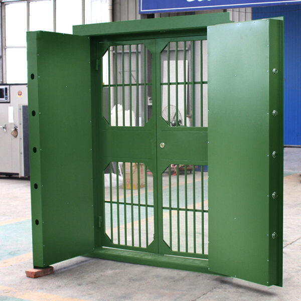 Double-leaf vault door