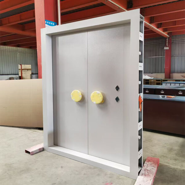 Double-leaf vault door
