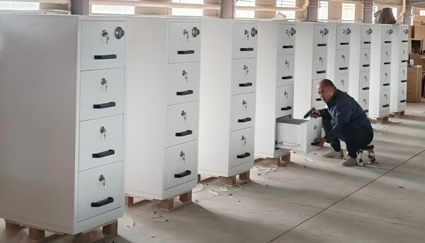 Heavy-Duty Fire-Resistant 4-Drawer Vertical Filing Cabinet